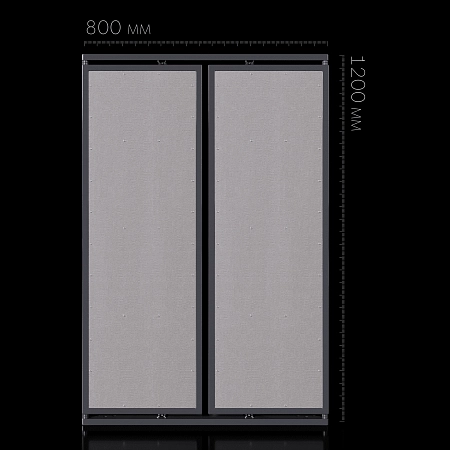 Люк двустворчатый 800х1200 мм